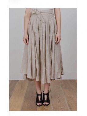Black Crane Wrap Skirt